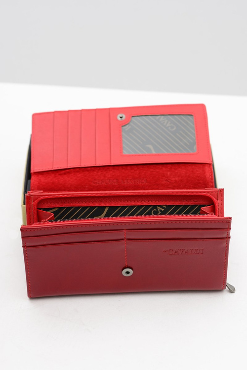 Veľká dámska červená peňaženka