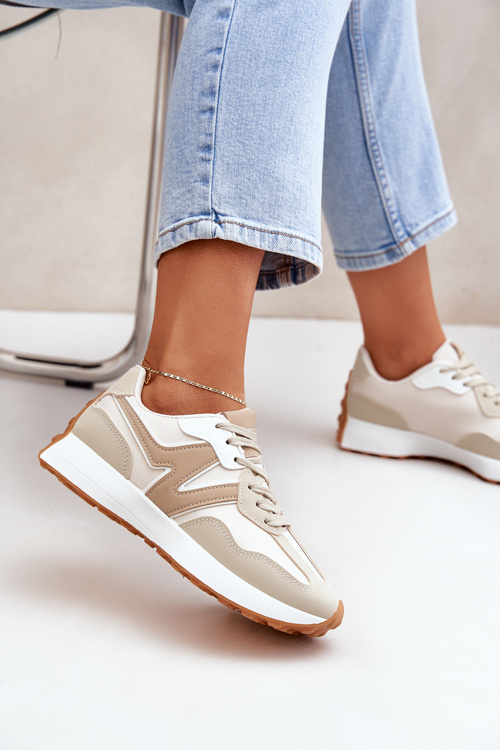 Dámské Sportovní Sneakersy Béžové Britma