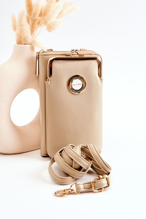 Elegantná kabelka portfólia 2in1 Monnari EtuA050-023 béžová zlatá