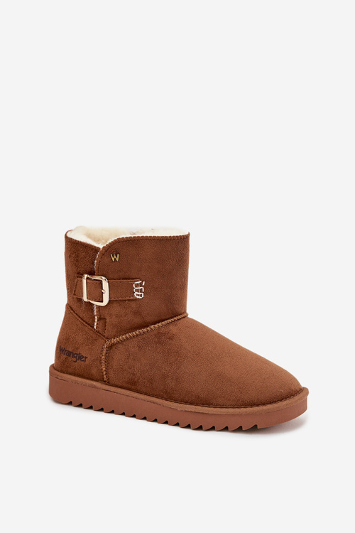 Dámske snehule s prackou Wrangler 20253091.37B Camel