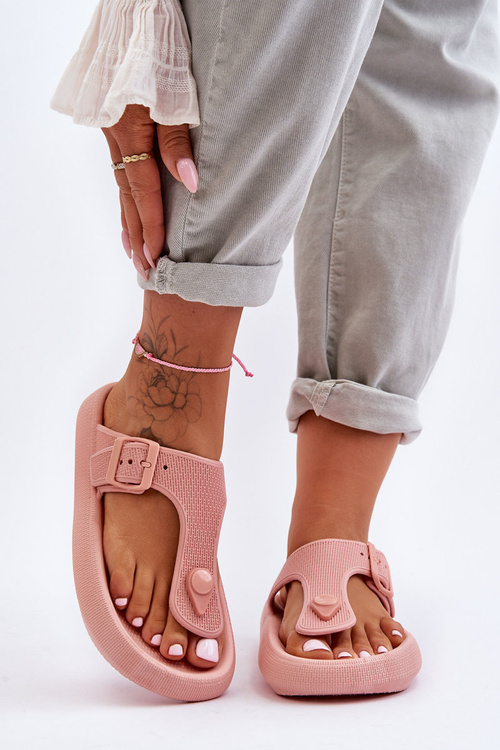 Dámska ružová flip -flops Apolla