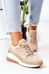 Klínové Tenisky Sneakers Béžové Temida