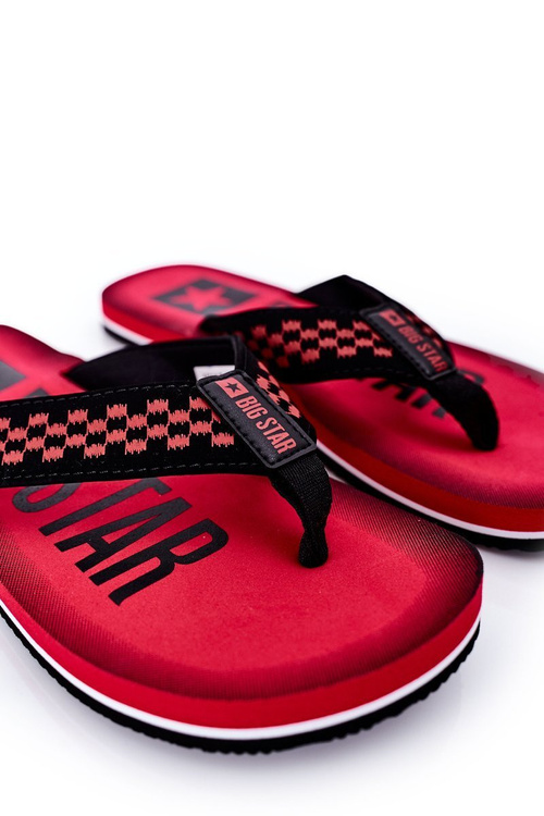 Pánske flip -flops Big Star HH174811 červená