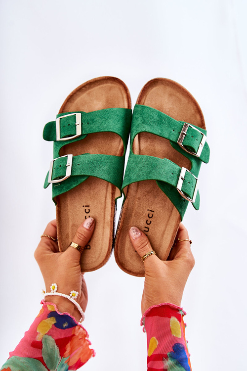 Dámské pantofle zelená Misandei