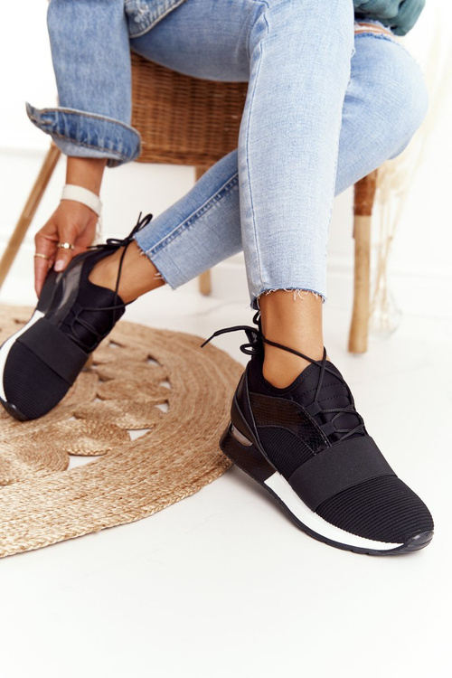 Dámská Sportovní Obuv Sneakersy Černé Netta