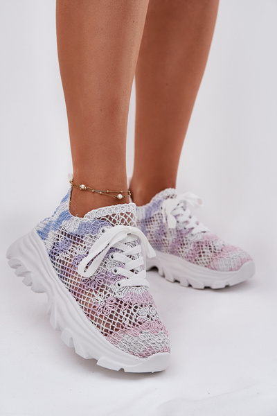 Dámske Tenisky S Háčkovaným Svrškom Multicolor Jelhiris