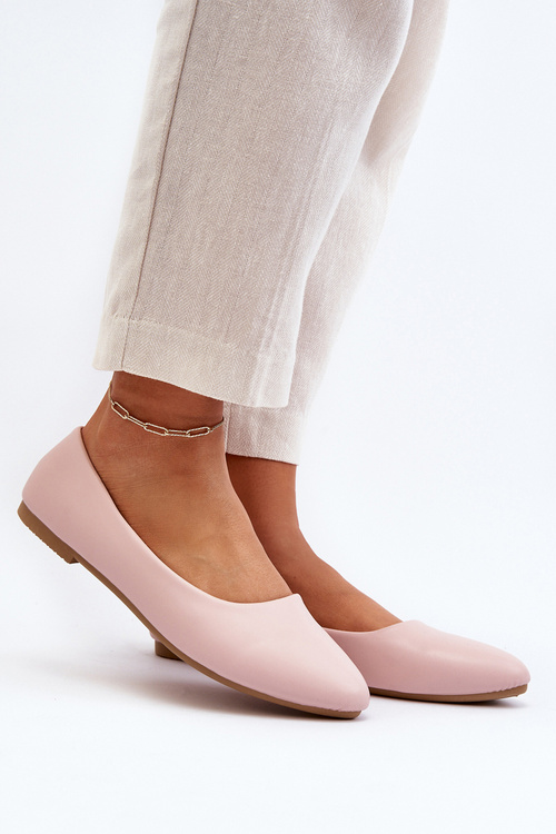 Eko Kožené Dámske Baletky Ružové Tindomiel