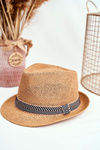 Dámský Klobouk Fedora BRUNO ROSSI Camel
