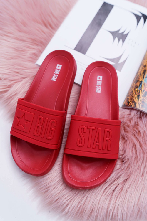 Ženské žabky Big Star Red DD274A270