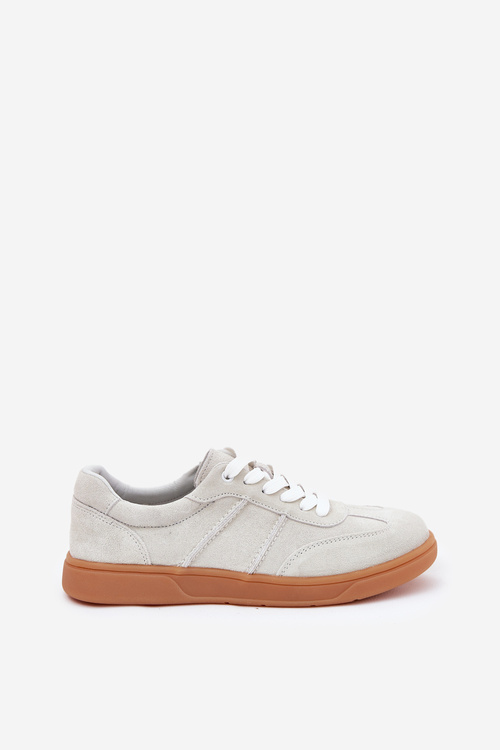 Semišové Nízké Tenisky Dámské Šedé Paliana