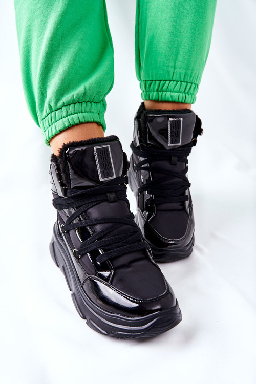 Izolované snehové topánky veľká hviezda II274311 čierna