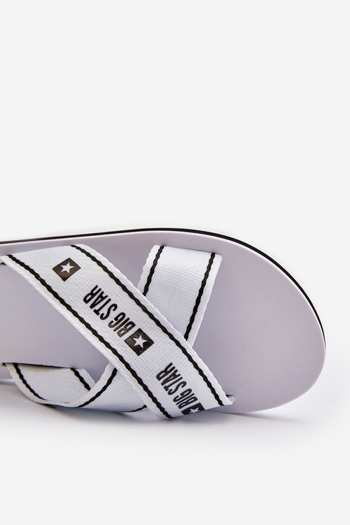 Dámske žabky na penyovej podrážke Big Star NN274A509 Biele