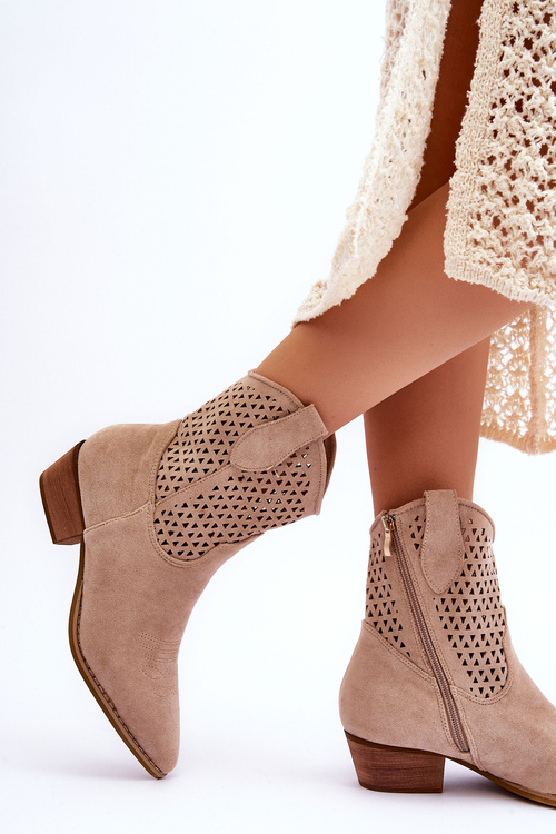 Ženské otvorené topánky béžové trstiny