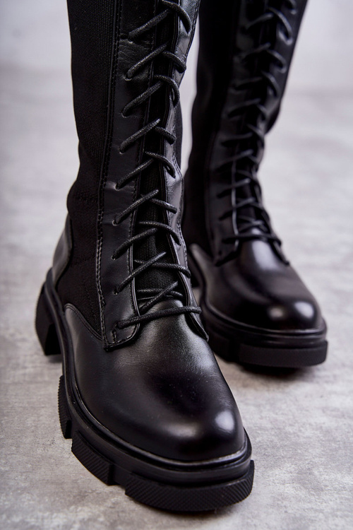 Dámske topánky Black Verano s plochou ponožkou na päte