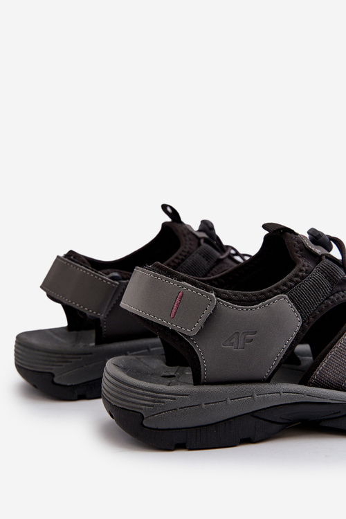 Pohodlné pánské sandály 4FRSS24FSANM058-23S šedé
