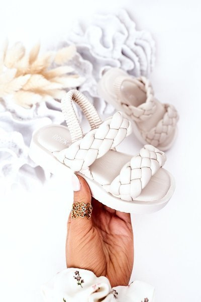 Dětské Sandály Se Stahovací Sňůrkou Béžové Cutie-Pie