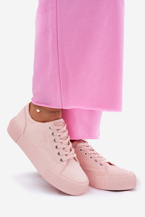 Dámske Textilné Tenisky Big Star RR274404 Ružové