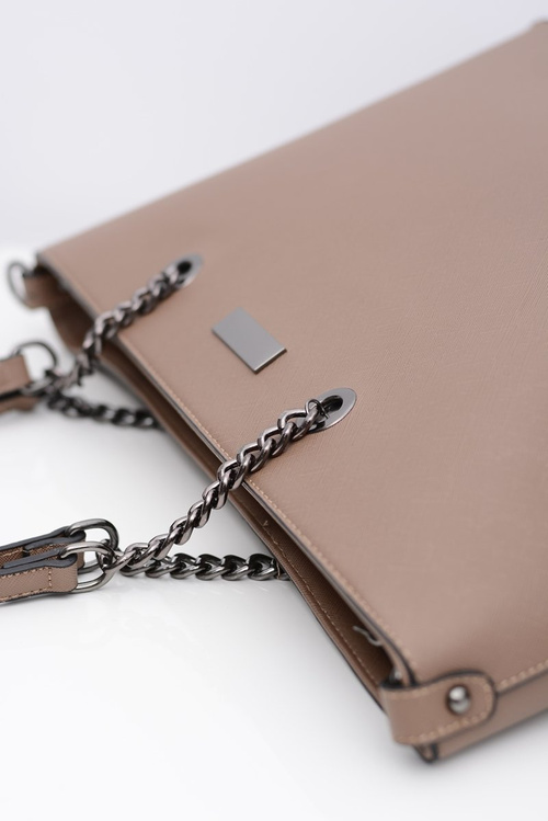 Dámska veľká hnedá klasická taška