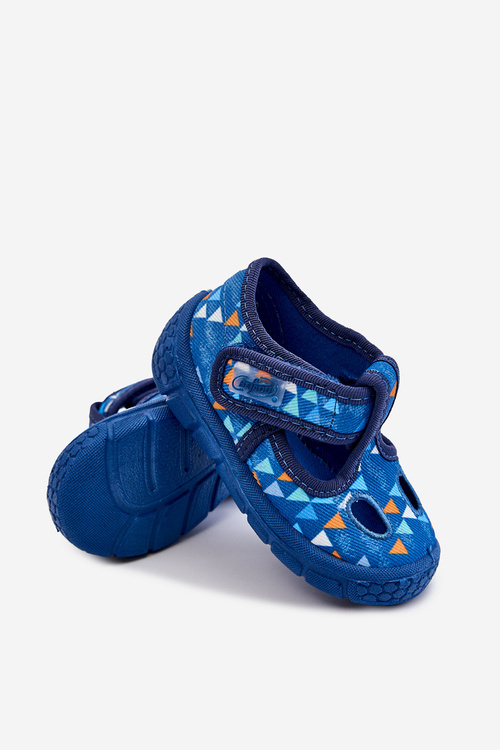 PAPCIA topánky Befado trojuholníky 533p023 modrá