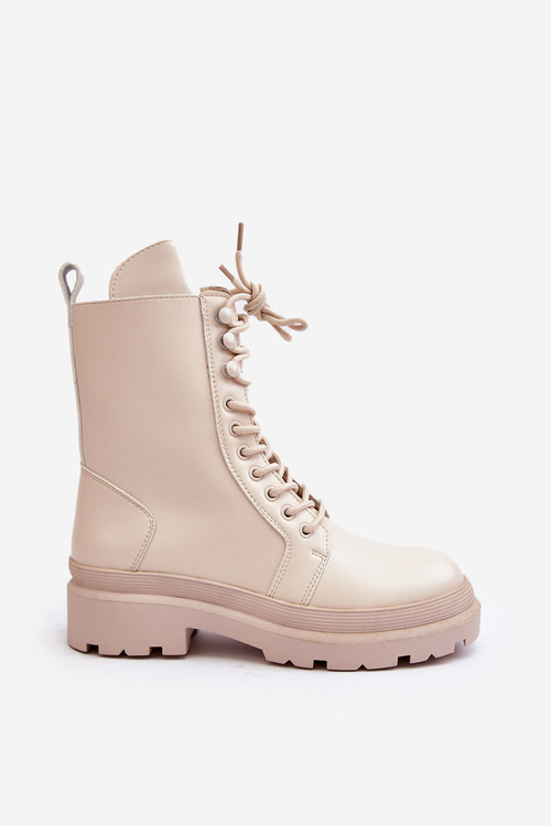 Botki Dámsky pracovníci eko -geather svetlo béžová irange