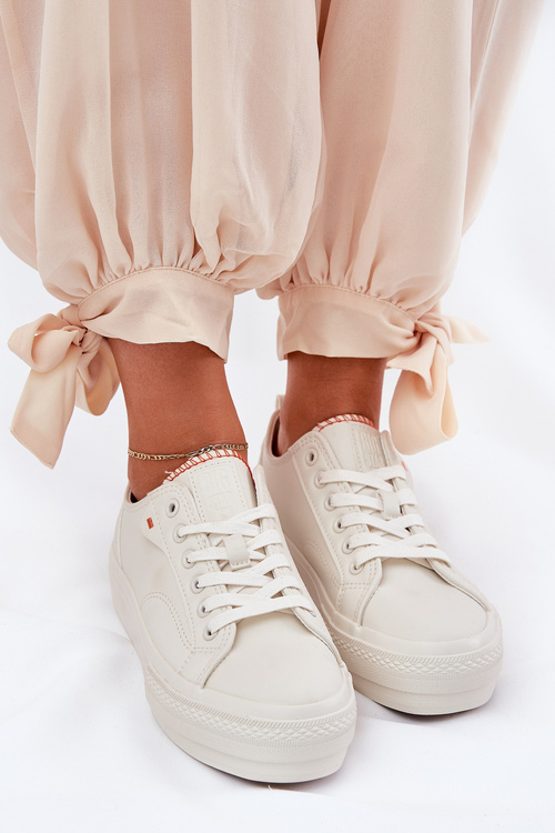 Dámské Tenisky Z Eko Kůže Big Star RR274A297 Světle Béžové