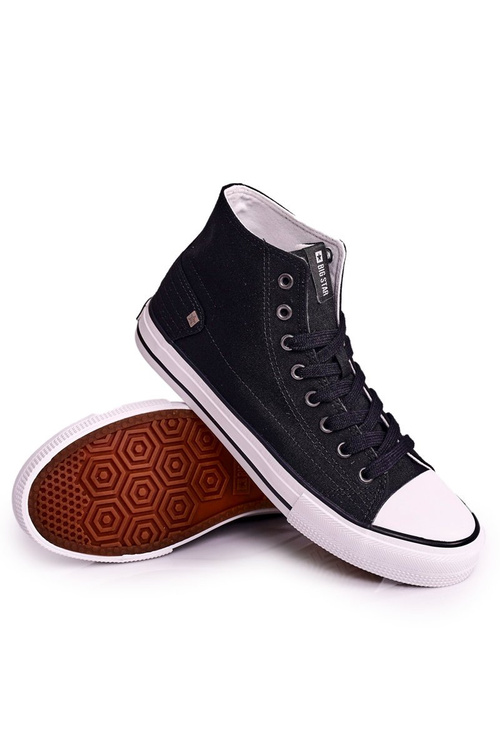 Pánske klasické vysoké tenisky Big Star DD174249 Black