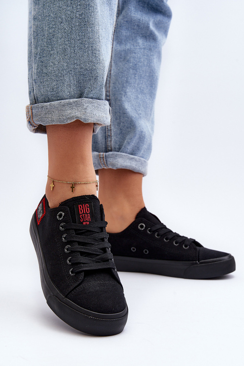 Dámska veľká hviezda HH274133 Čierne tenisky