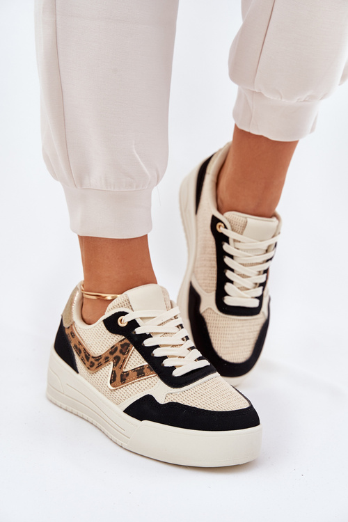 Dámske Športové Topánky Na Platforme Pante Čierne Lorori