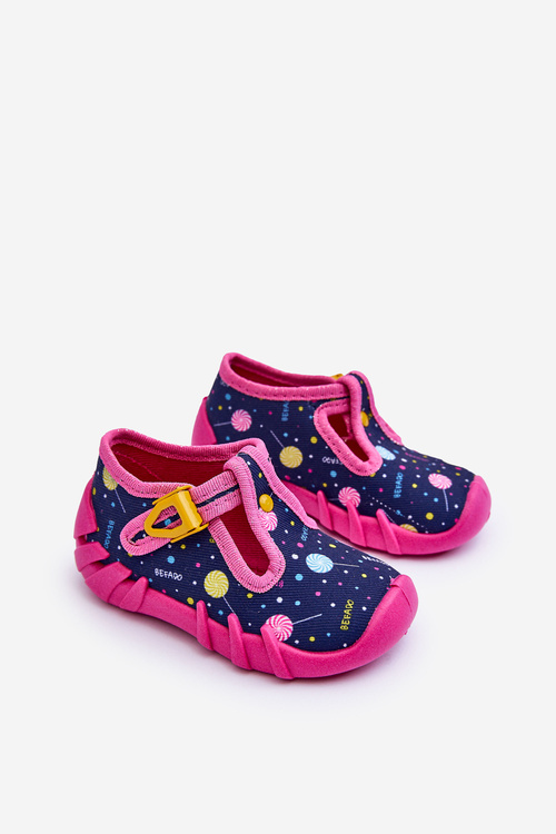 Dětské Papcie Boty Befado 110P471 Růžovo-Modré