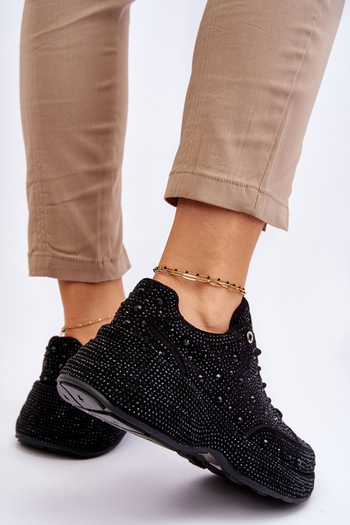 Dámske tenisky na platforme Goe JJ2N4058 čierna