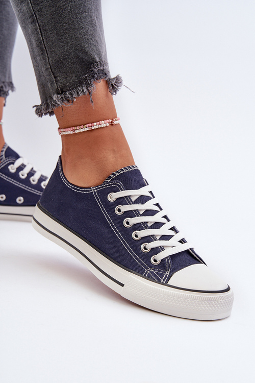 Dámské klasické nízké modré tenisky Caelira