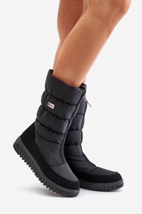 Ženské izolované snehové topánky Progress progj-22-136 čierna