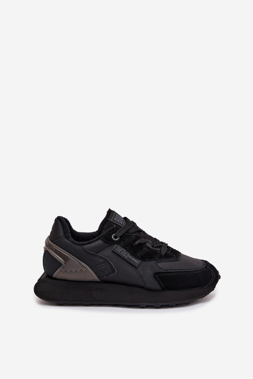 Kožené Dámské Tenisky Big Star OO274562 Hi-Poly System Černé