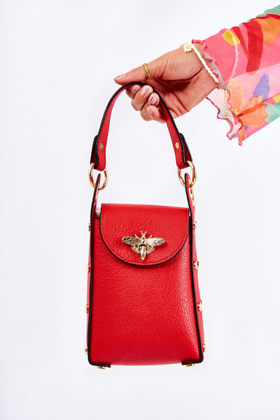 Malá dámská kabelka s Ornamentem červena Ellies