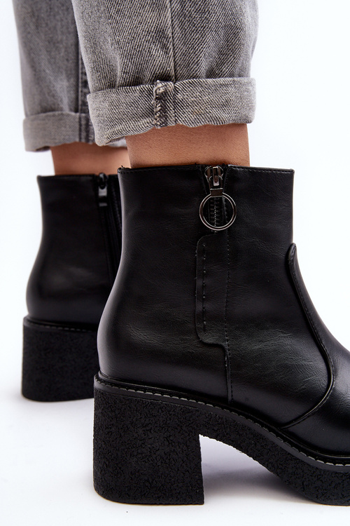 Dámske čierne topánky Romella