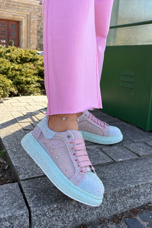 Zdobené sneakersy na platformě GOE RR2N4009 Multikolor