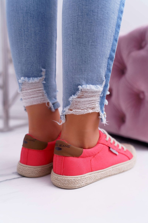 Nízké Dámské Tenisky Cross Jeans Růžové DD2R4096