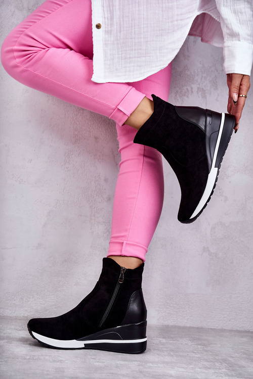 Tenisky na klínku Černé Rita