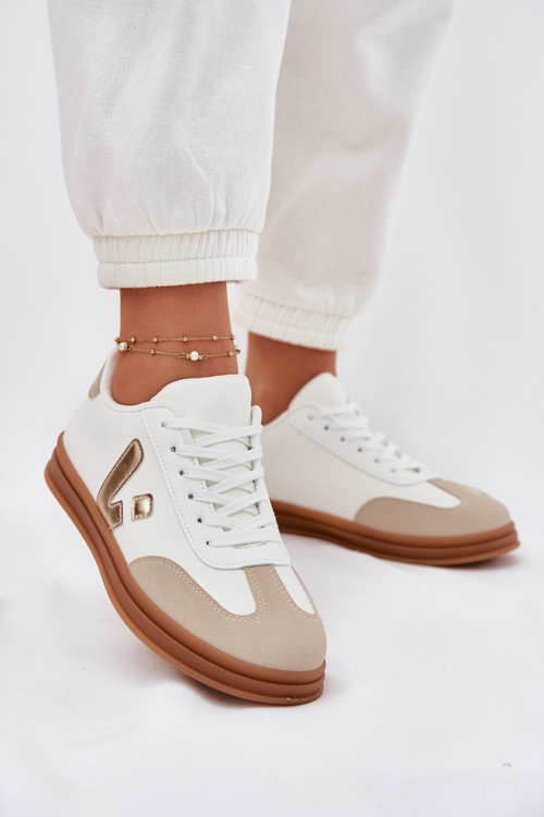 Dámske Eko Kožené Tenisky Biele Micca