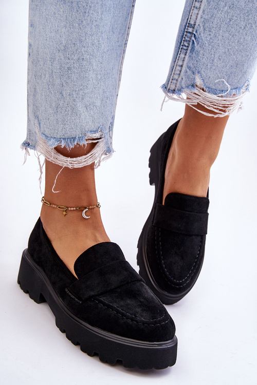 Klasické semišové mokasíny Mokasíny Černe Corrin