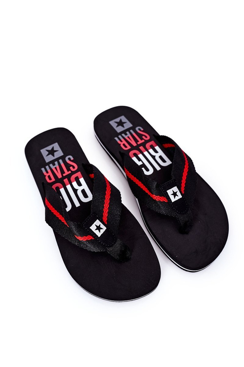 Pánske flip -flops Big Star ff174479 čierna