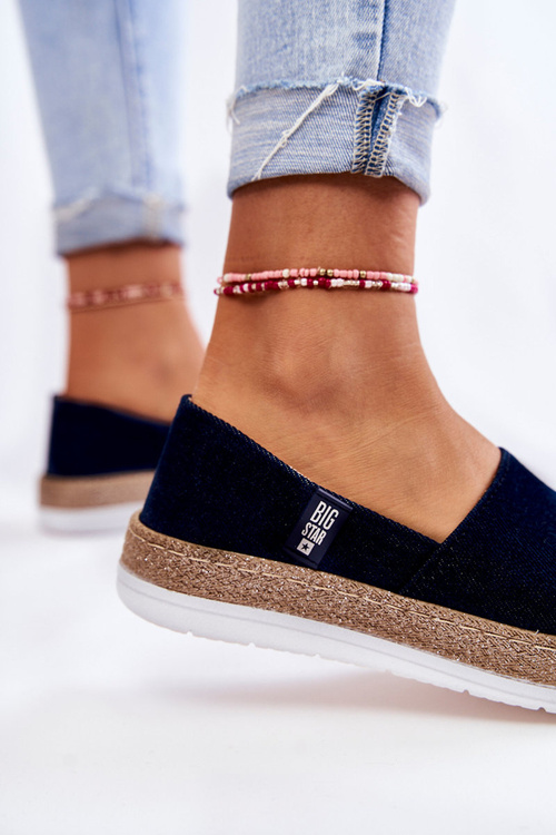 Dámské Sneakers Slip On Big Star KK276009 Námořnická modrá