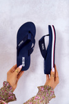 Ženské flip -flops flip -flops on kliny veľká hviezda jj274a331 NAVY BLUE