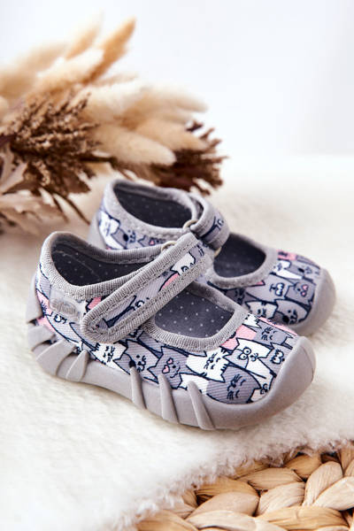 Ballerina Papcie Befado Kitty 109p241 Gray