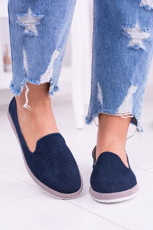 Dámske otvorené diela Blue Eparo Ballerinas