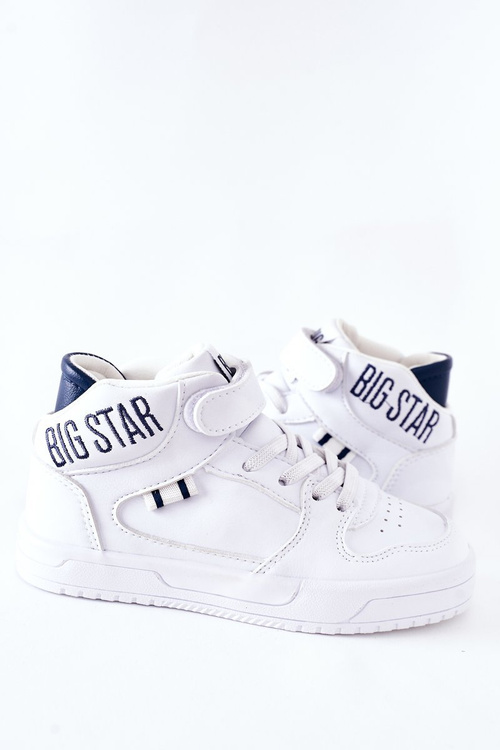 Detské športové topánky veľká hviezda II374034 biela a námornícka modrá