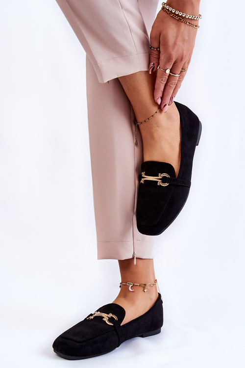 Suede Classic Black Loafers Roddie