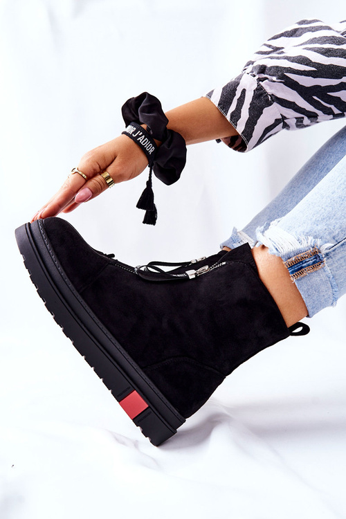 Dámské Kotníkové Boty Na platformě Černá Charlee