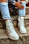 Dámské Turistické Kotníkové Boty Big Star Bilé GG274597