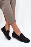 Loafersy Mokasyny Dámské Ploché Černé Soreline